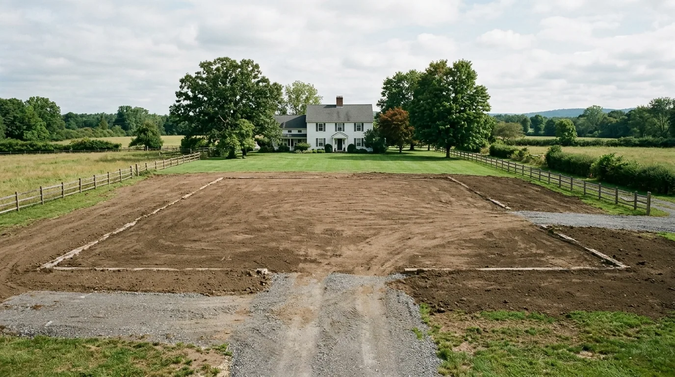 The finished result of professional barn demolition: the completed work looking clean, correct and — Springfield, MO